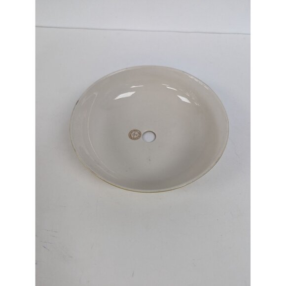 Flintridge Sylvan China Round Plate Cover Dish California Yellow 6 3/4" - Picture 3 of 6